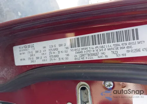 2019 Ram 1500 Classic Big Horn 4X4 6'4 Box из США, поврежденный, VIN 1C6RR7TT8KS606267